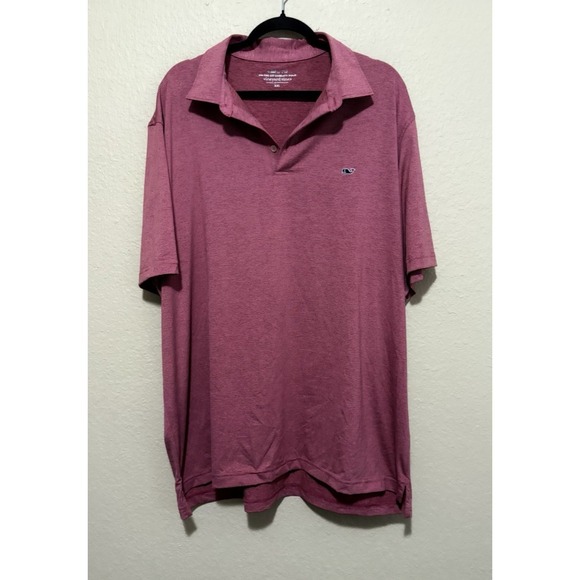 Vineyard Vines Other - Vineyard Vines Polo Shirt Mens 2XL Red Stripe On The Go Sankaty Golf XXL